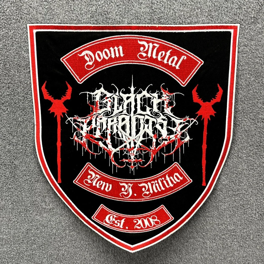 Black Paradise Patch Heavy‎ Metal Rock Band Embroidered NOT iron on 12.5